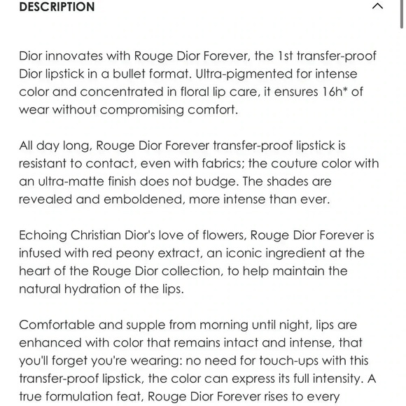 DIOR ROUGE LIPSTICK 840 Forever radiant - Picture 4 of 5